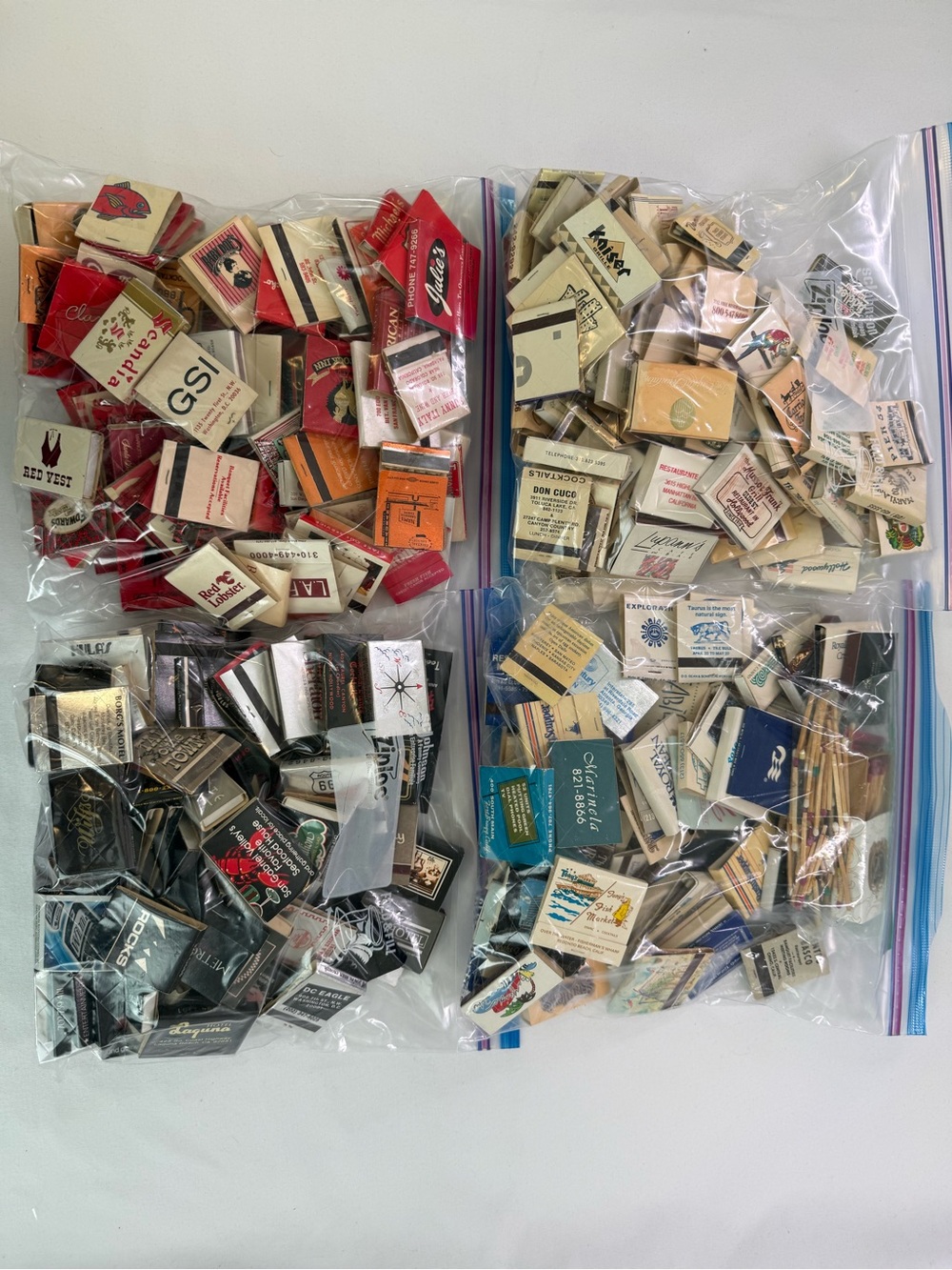 Assorted Vintage Matchbooks Collection - Multi-Color